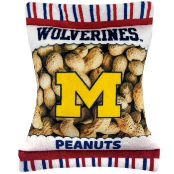 Michigan Wolverines- Plush Peanut Bag Toy